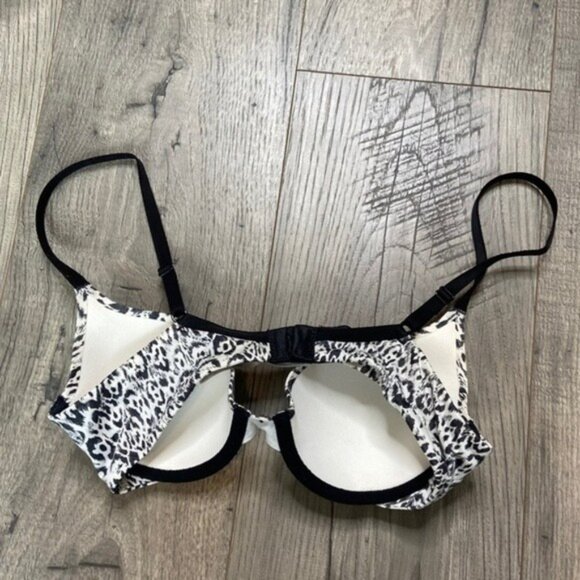 Victoria's Secret Animal Print Lined Demi Bra Size 32B - Picture 5 of 9